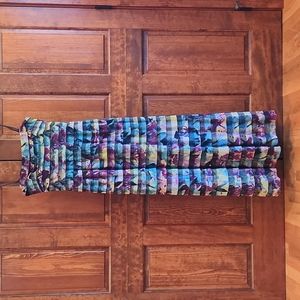 BCBG Max Azria Strapless Floral Tiered Dress